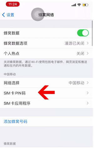 镇康苹果14维修网分享如何给iPhone14的SIM卡设置密码 