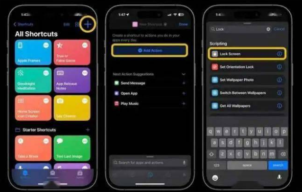 镇康苹果14锁屏维修店分享iPhone14升级iOS16.4后如何创建锁屏快捷方式 